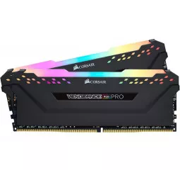 Оперативна пам'ять DDR4 16 Gb (3600 MHz) (Kit 8 Gb x 2) Corsair Vengeance RGB PRO Black (CMW16GX4M2D3600C18)