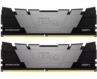 Оперативна пам'ять DDR4 16 Gb (3600 MHz) (Kit 8 Gb x 2) Kingston Fury Renegade Black (KF436C16RB2K2/16)