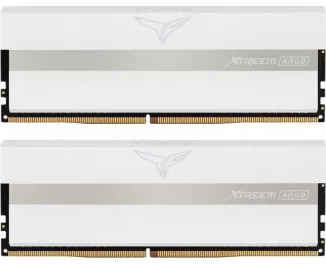 Оперативная память DDR4 16 Gb (3600 MHz) (Kit 8 Gb x 2) Team T-Force Xtreem ARGB White (TF13D416G3600HC18JDC01)