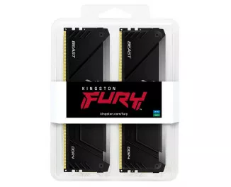 Оперативная память DDR4 16 Gb (3733 MHz) (Kit 8 Gb x 2) Kingston Fury Beast RGB (KF437C19BB2AK2/16)