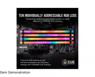 Оперативная память DDR4 16 Gb (4000 MHz) (Kit 8 Gb x 2) Corsair Vengeance RGB PRO (CMW16GX4M2Z4000C18)
