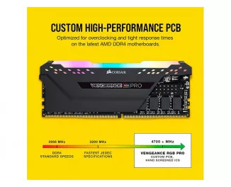 Оперативная память DDR4 16 Gb (4000 MHz) (Kit 8 Gb x 2) Corsair Vengeance RGB PRO (CMW16GX4M2Z4000C18)