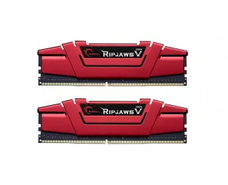 Оперативная память DDR4 32 Gb (3000 MHz) (Kit 16 Gb x 2) G.SKILL Ripjaws V Red (F4-3000C16D-32GVRB)
