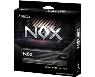 Оперативна пам'ять DDR4 32 Gb (3200 MHz) (Kit 16 Gb x 2) Apacer NOX (AH4U32G32C282MBAA-2)
