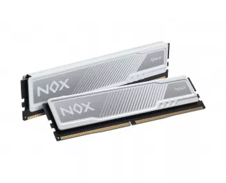 Оперативная память DDR4 32 Gb (3200 MHz) (Kit 16 Gb x 2) Apacer NOX White (AH4U32G32C28YMWAA-2)