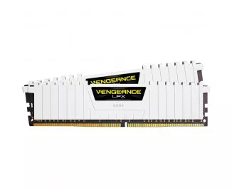 Оперативна пам'ять DDR4 32 Gb (3200 MHz) (Kit 16 Gb x 2) Corsair Vengeance LPX White (CMK32GX4M2E3200C16W)