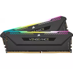 Оперативная память DDR4 32 Gb (3200 MHz) (Kit 16 Gb x 2) Corsair Vengeance RGB PRO SL Black (CMH32GX4M2E3200C16)