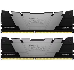 Оперативна пам'ять DDR4 32 Gb (3200 MHz) (Kit 16 Gb x 2) Kingston Fury Renegade Black (KF432C16RB12K2/32)