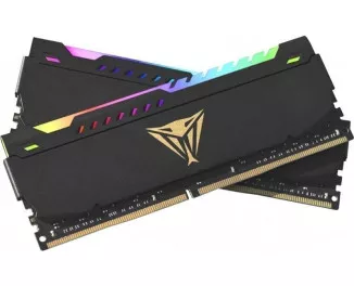 Оперативна пам'ять DDR4 32 Gb (3200 MHz) (Kit 16 Gb x 2) Patriot Viper Steel RGB Black (PVSR432G320C8K)