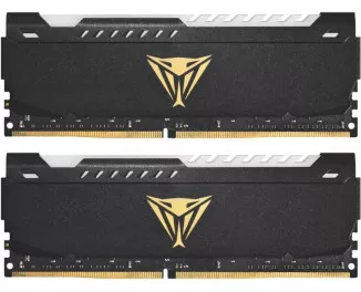 Оперативна пам'ять DDR4 32 Gb (3200 MHz) (Kit 16 Gb x 2) Patriot Viper Steel RGB Black (PVSR432G320C8K)
