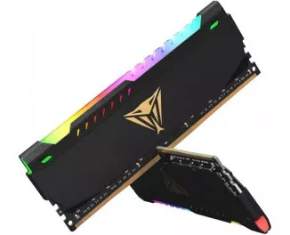 Оперативная память DDR4 32 Gb (3200 MHz) (Kit 16 Gb x 2) Patriot Viper Steel RGB Black (PVSR432G320C8K)