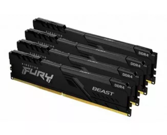 Оперативная память DDR4 32 Gb (3200 MHz) (Kit 8 Gb x 4) Kingston Fury Beast (KF432C16BBK4/32)