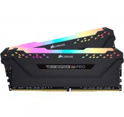 Оперативна пам'ять DDR4 32 Gb (3600 MHz) (Kit 16 Gb x 2) Corsair Vengeance RGB PRO Black (CMW32GX4M2Z3600C18)