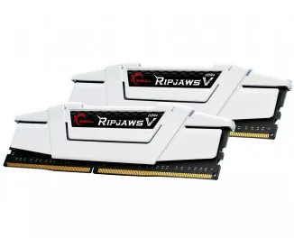 Оперативна пам'ять DDR4 32 Gb (3600 MHz) (Kit 16 Gb x 2) G.SKILL Ripjaws V White (F4-3600C18D-32GVW)
