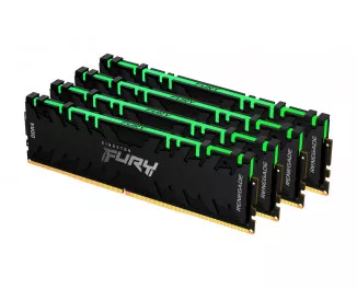 Оперативна пам'ять DDR4 32 Gb (3600 MHz) (Kit 8 Gb x 4) Kingston Fury Renegade RGB (KF436C16RBAK4/32)