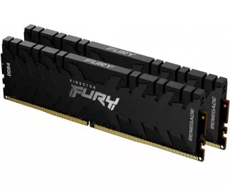 Оперативная память DDR4 64 Gb (3200 MHz) (Kit 32 Gb x 2) Kingston Fury Renegade Black (KF432C16RBK2/64)