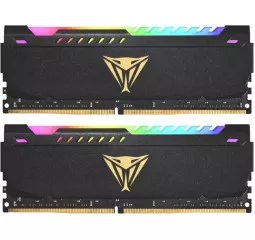 Оперативная память DDR4 64 Gb (3200 MHz) (Kit 32 Gb x 2) Patriot Viper Steel RGB Black (PVSR464G320C8K)