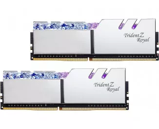 Оперативна пам'ять DDR4 64 Gb (3600 MHz) (Kit 32 Gb x 2) G.SKILL TridentZ RGB Royal Silver (F4-3600C18D-64GTRS)