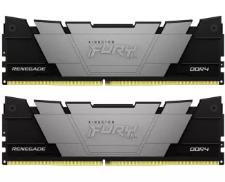 Оперативна пам'ять DDR4 64 Gb (3600 MHz) (Kit 32 Gb x 2) Kingston Fury Renegade Black (KF436C18RB2K2/64)