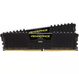 Оперативна пам'ять DDR4 64 Gb (3600 MHz) (Kt 32 Gb x 2) Corsair Vengeance LPX Black (CMK64GX4M2D3600C18)
