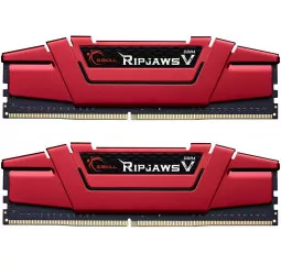 Оперативна пам'ять DDR4 8 Gb (2400 MHz) (Kit 4 Gb x 2) G.SKILL Ripjaws V Red (F4-2400C15D-8GVR)