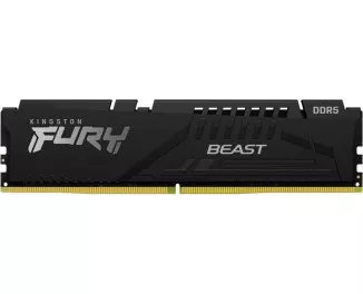 Оперативна пам'ять DDR5 16 Gb (4800 MHz) Kingston Fury Beast Black (KF548C38BB-16)