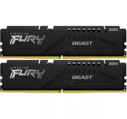 Оперативная память DDR5 16 Gb (4800 MHz) (Kit 8 Gb x 2) Kingston Fury Beast Black (KF548C38BBK2-16)