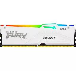 Оперативна пам'ять DDR5 16 Gb (5200 MHz) Kingston Fury Beast RGB EXPO White (KF552C36BWEA-16)