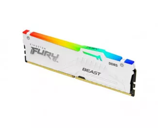 Оперативна пам'ять DDR5 16 Gb (5200 MHz) Kingston Fury Beast RGB EXPO White (KF552C36BWEA-16)