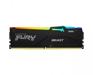 Оперативна пам'ять DDR5 16 Gb (5200 MHz) Kingston Fury Beast RGB (KF552C40BBA-16)