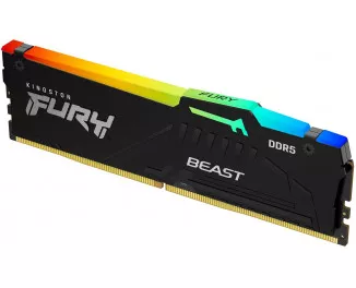 Оперативная память DDR5 16 Gb (5200 MHz) Kingston Fury Beast RGB (KF552C40BBA-16)