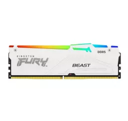 Оперативная память DDR5 16 Gb (5200 MHz) Kingston Fury Beast RGB White (KF552C40BWA-16)