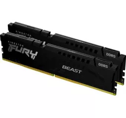 Оперативна пам'ять DDR5 16 Gb (5200 MHz) (Kit 8 Gb x 2) Kingston Fury Beast Black (KF552C40BBK2-16)