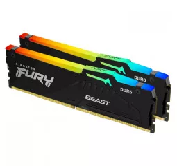 Оперативная память DDR5 16 Gb (5200 MHz) (Kit 8 Gb x 2) Kingston Fury Beast RGB EXPO (KF552C36BBEAK2-16)