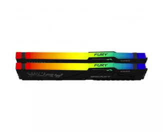Оперативная память DDR5 16 Gb (5200 MHz) (Kit 8 Gb x 2) Kingston Fury Beast RGB EXPO (KF552C36BBEAK2-16)