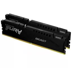Оперативна пам'ять DDR5 16 Gb (5600 MHz) (Kit 8 Gb x 2) Kingston Fury Beast EXPO Black (KF556C36BBEK2-16)