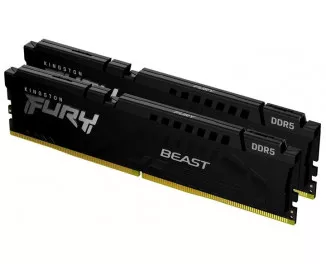 Оперативна пам'ять DDR5 16 Gb (5600 MHz) (Kit 8 Gb x 2) Kingston Fury Beast EXPO Black (KF556C36BBEK2-16)