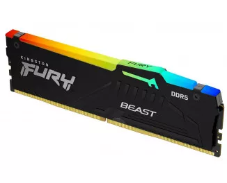 Оперативная память DDR5 16 Gb (5600 MHz) (Kit 8 Gb x 2) Kingston Fury Beast RGB EXPO (KF556C36BBEAK2-16)