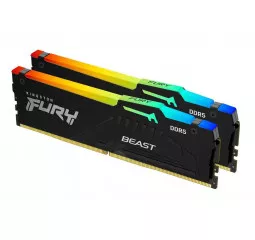 Оперативная память DDR5 16 Gb (5600 MHz) (Kit 8 Gb x 2) Kingston Fury Beast RGB (KF556C40BBAK2-16)