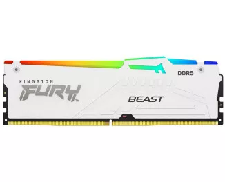 Оперативная память DDR5 16 Gb (6000 MHz) Kingston Fury Beast RGB EXPO White (KF560C30BWEA-16)