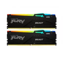 Оперативна пам'ять DDR5 16 Gb (6000 MHz) (Kit 8 Gb x 2) Kingston Fury Beast RGB EXPO (KF560C36BBEAK2-16)