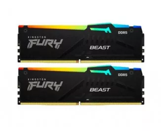 Оперативная память DDR5 16 Gb (6000 MHz) (Kit 8 Gb x 2) Kingston Fury Beast RGB EXPO (KF560C36BBEAK2-16)