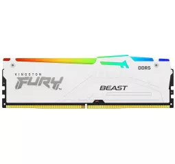 Оперативная память DDR5 16 Gb (6800 MHz) Kingston Fury Beast RGB White (KF568C34BWA-16)