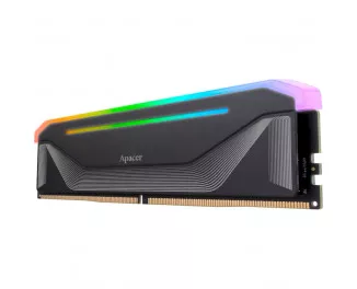 Оперативная память DDR5 32 Gb (5200 MHz) (Kit 16 Gb x 2) Apacer NOX RGB Black (AH5U32G52C522NBAA-2)