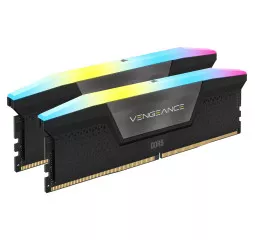 Оперативна пам'ять DDR5 32 Gb (5200 MHz) (Kit 16 Gb x 2) Corsair Vengeance RGB Black (CMH32GX5M2B5200C40)