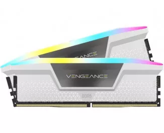 Оперативная память DDR5 32 Gb (5200 MHz) (Kit 16 Gb x 2) Corsair Vengeance RGB White (CMH32GX5M2B5200C40W)