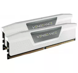 Оперативна пам'ять DDR5 32 Gb (5200 MHz) (Kit 16 Gb x 2) Corsair Vengeance White (CMK32GX5M2B5200C40W)