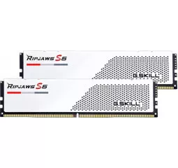Оперативна пам'ять DDR5 32 Gb (5200 MHz) (Kit 16 Gb x 2) G.SKILL Ripjaws S5 White (F5-5200J3636C16GX2-RS5W)