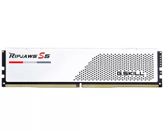 Оперативная память DDR5 32 Gb (5200 MHz) (Kit 16 Gb x 2) G.SKILL Ripjaws S5 White (F5-5200J3636C16GX2-RS5W)