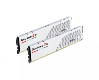 Оперативная память DDR5 32 Gb (5200 MHz) (Kit 16 Gb x 2) G.SKILL Ripjaws S5 White (F5-5200J4040A16GX2-RS5W)